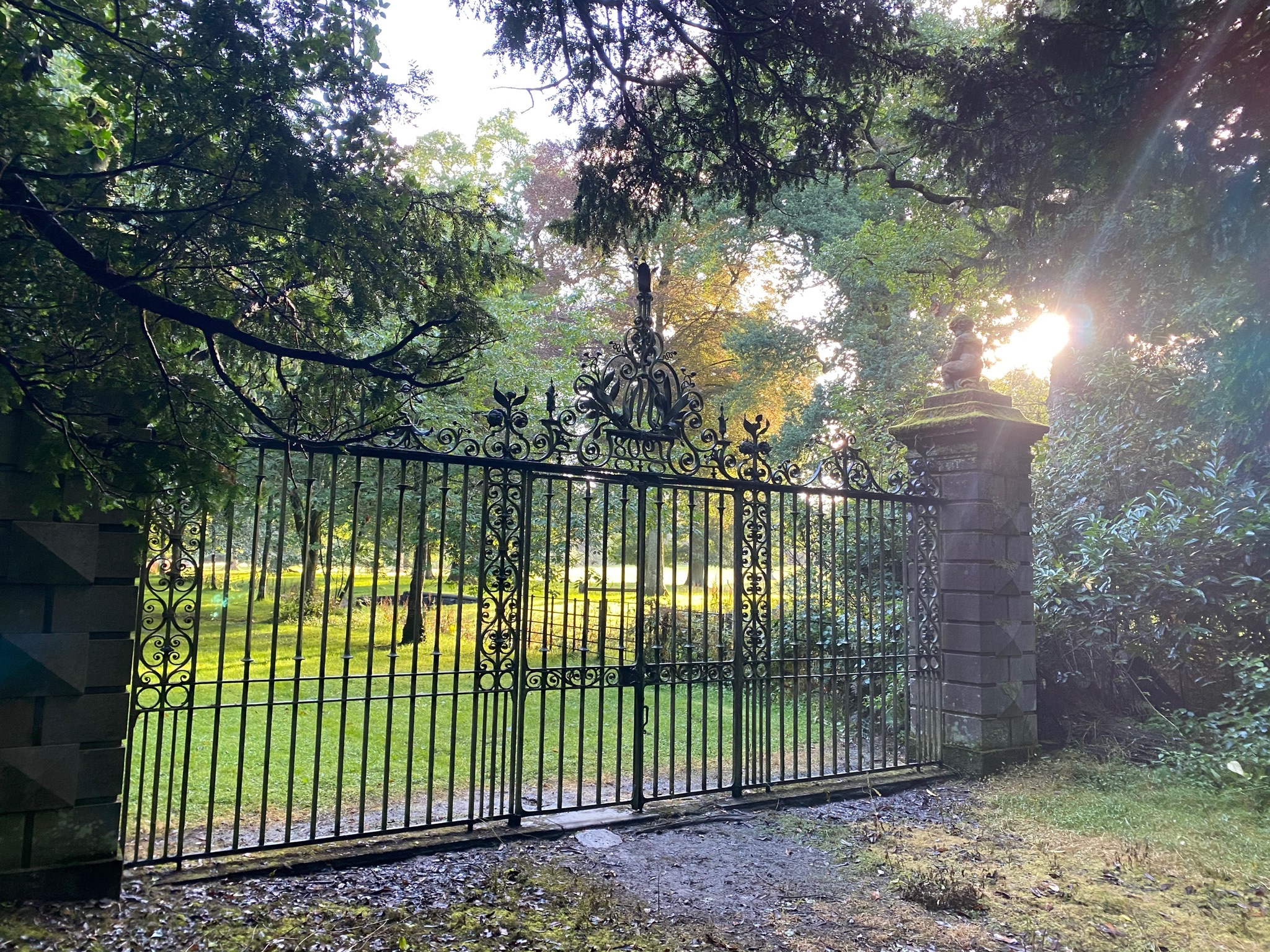 Victorian Gates Hallyburton estate
