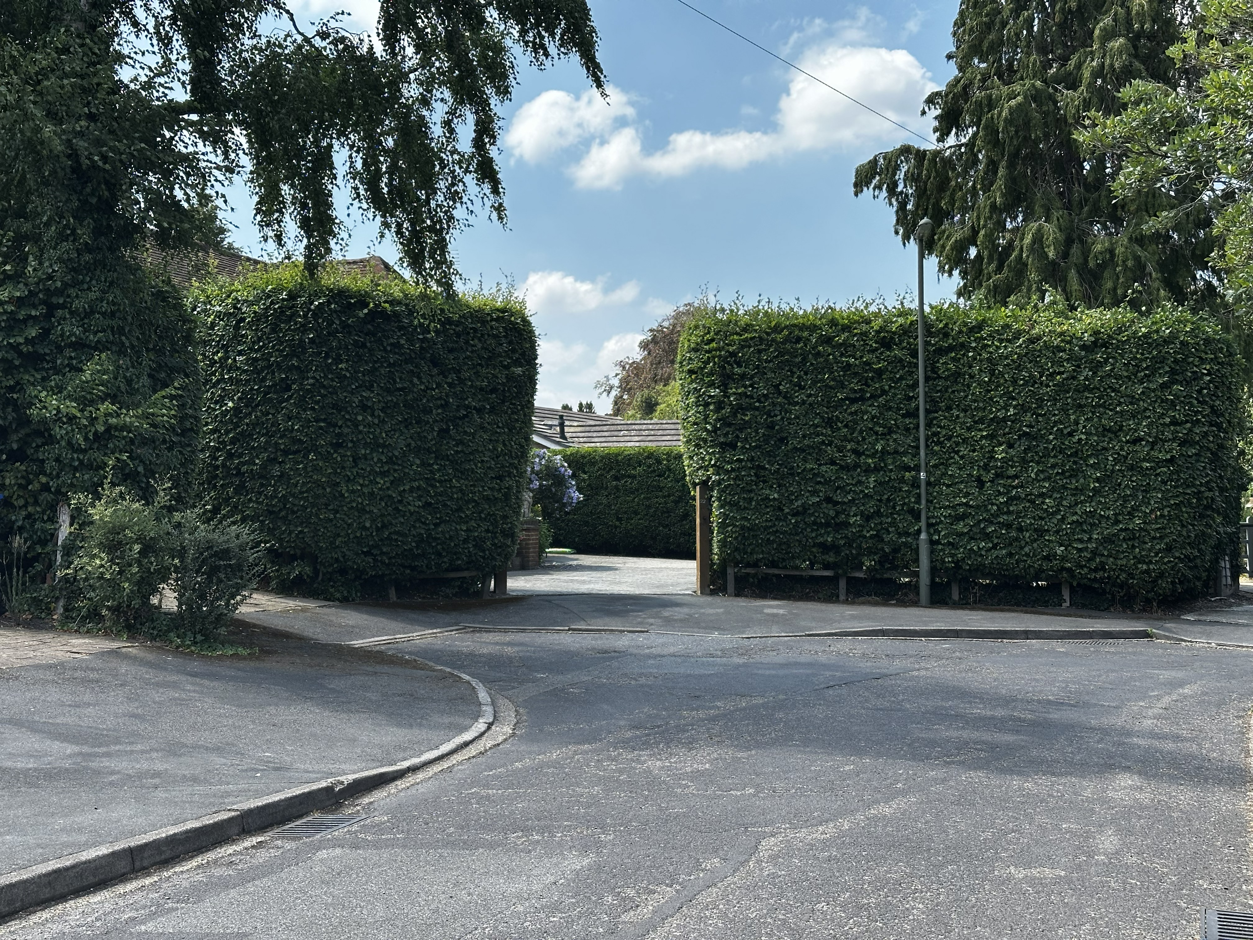 Road outside of house