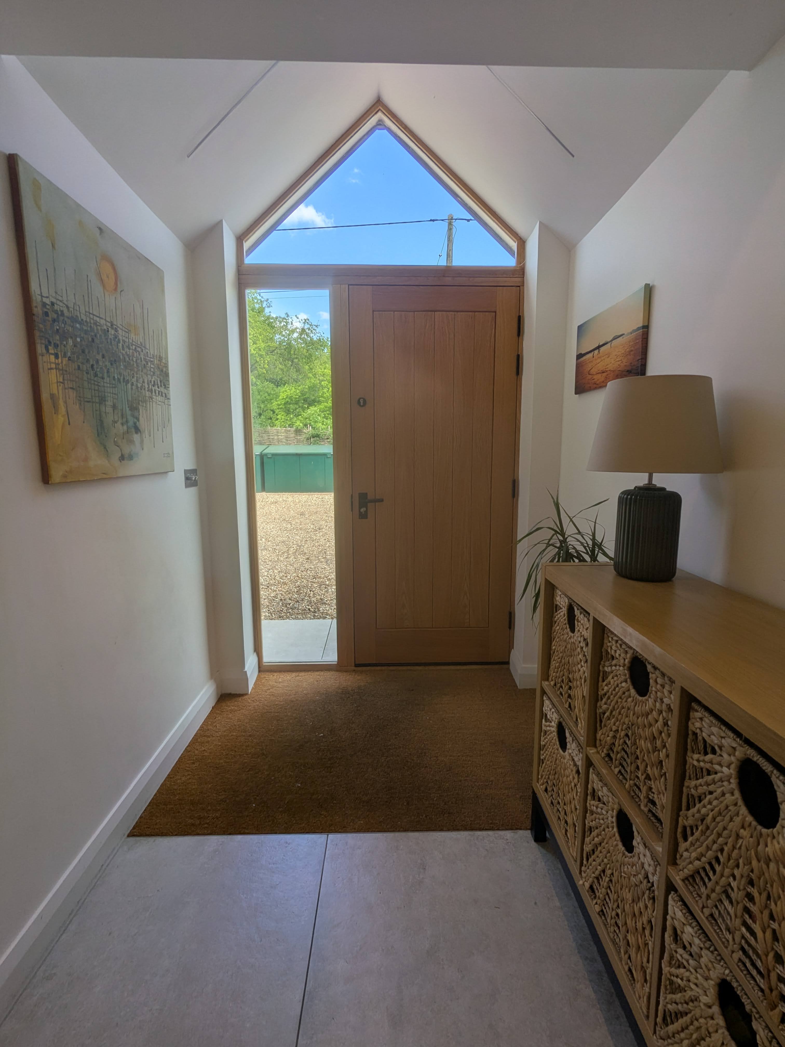 Inside front door